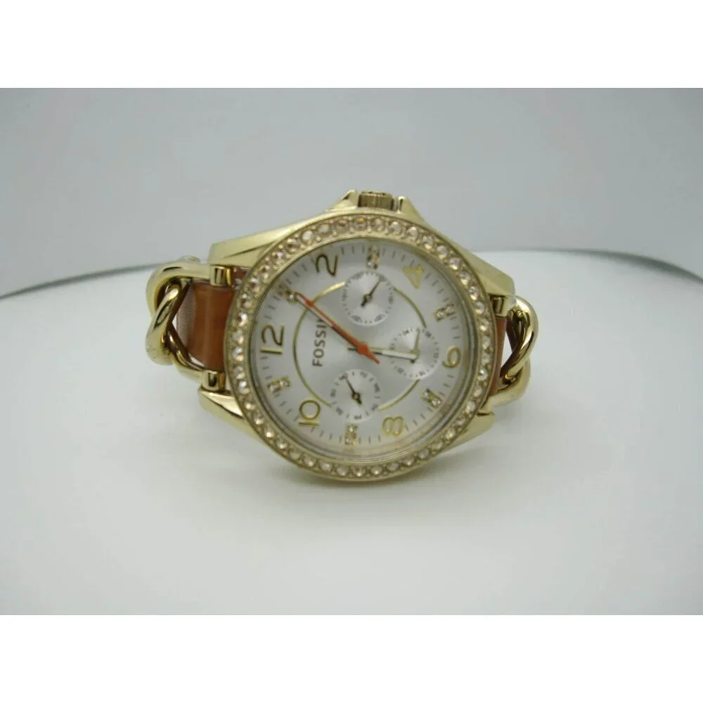 Women's Fossil 10ATM WR Crystals Analog 40mm Dial Watch (C988)